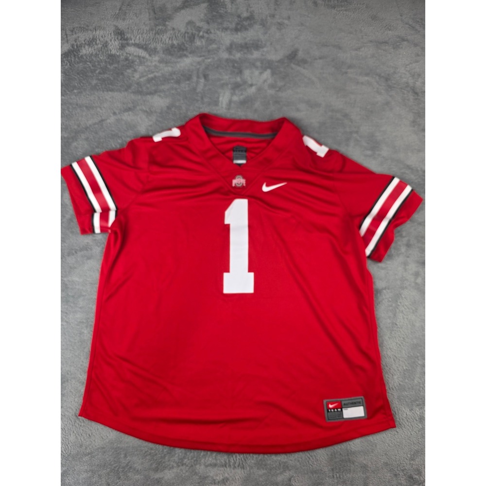 Nike Ohio State Buckeyes Red #1 Jersey Women's Size XL Dri-FIT